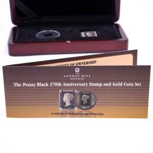 Presentation Penny Black Stamp and Coin Set