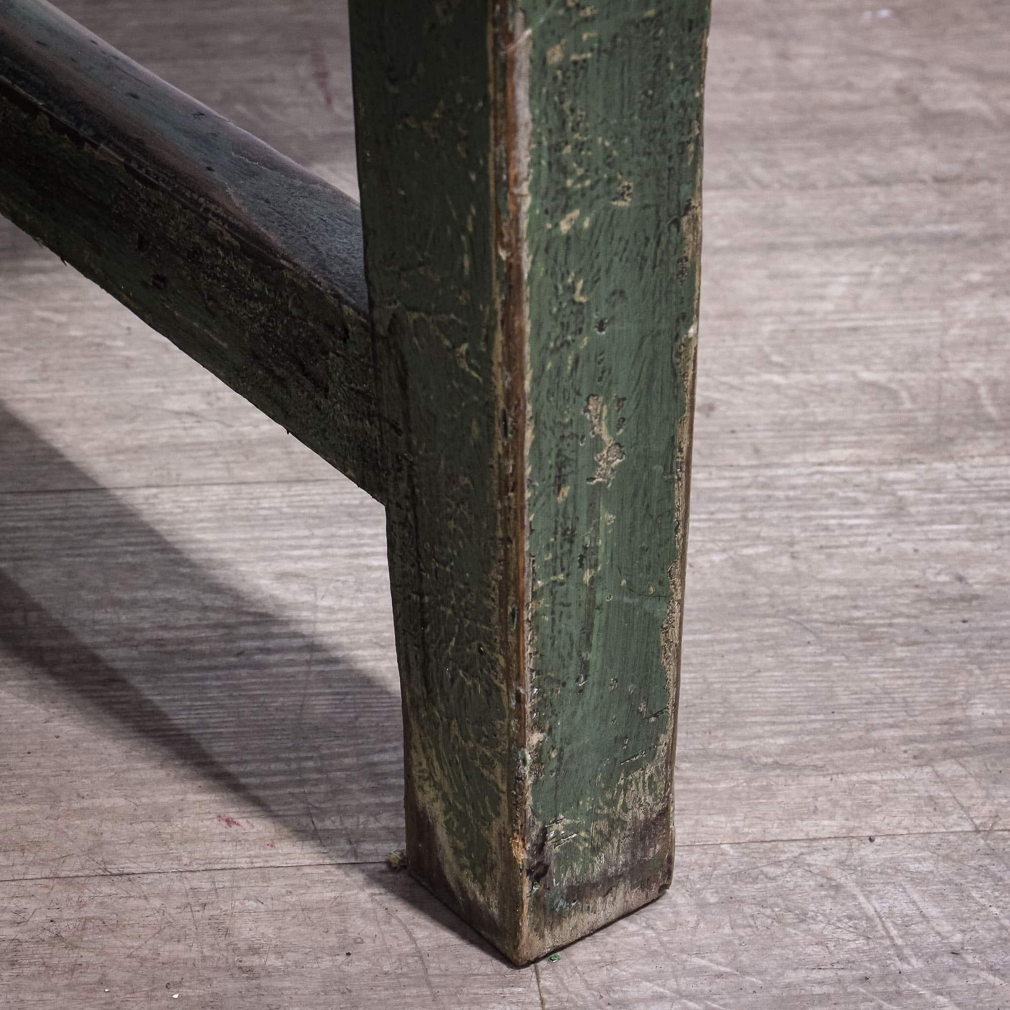 Large Stripped Oak Top Country Kitchen Table