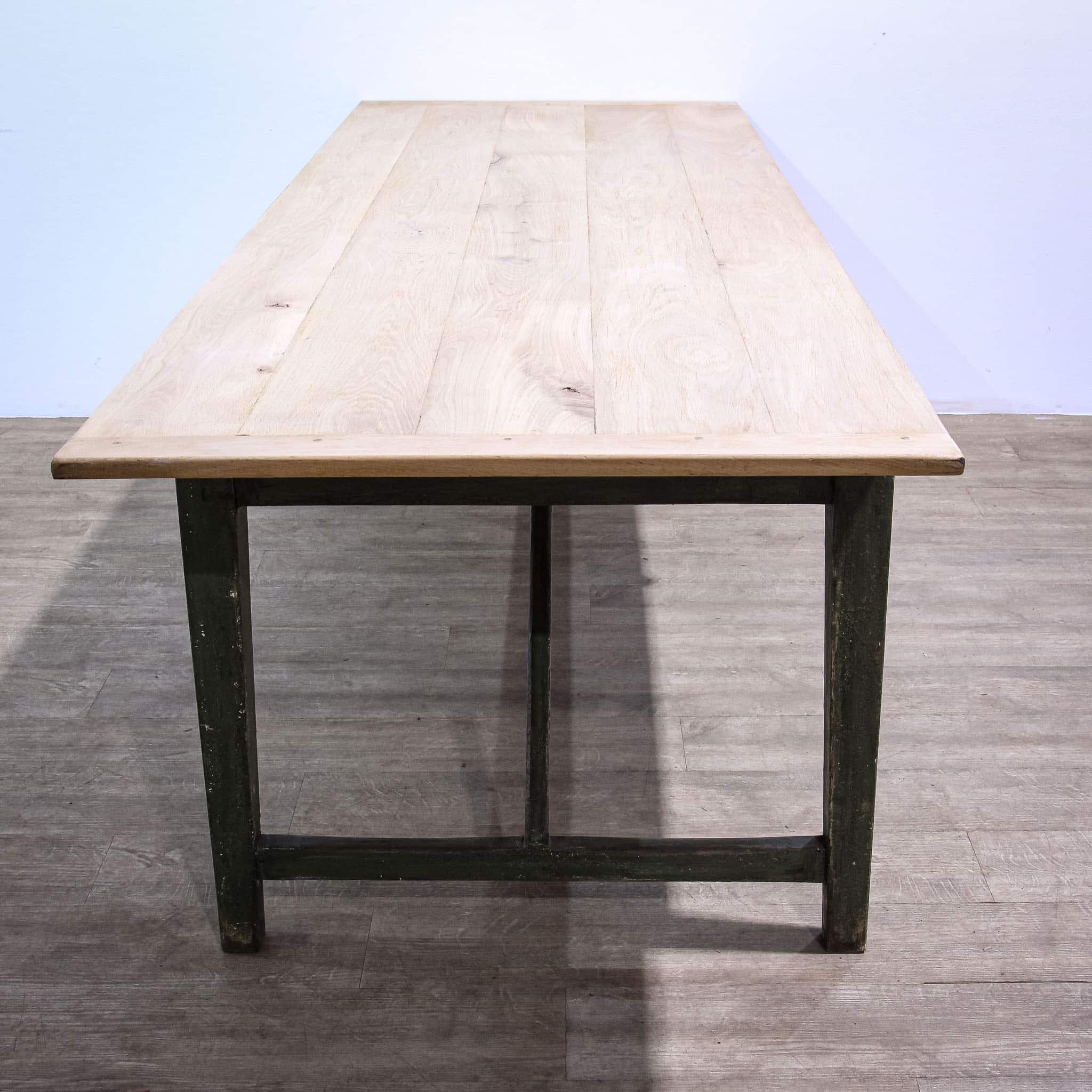 Large Stripped Oak Top Country Kitchen Table