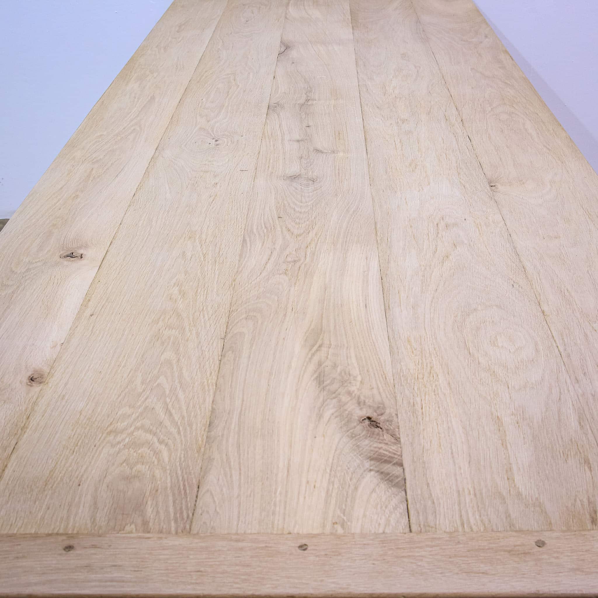 Large Stripped Oak Top Country Kitchen Table