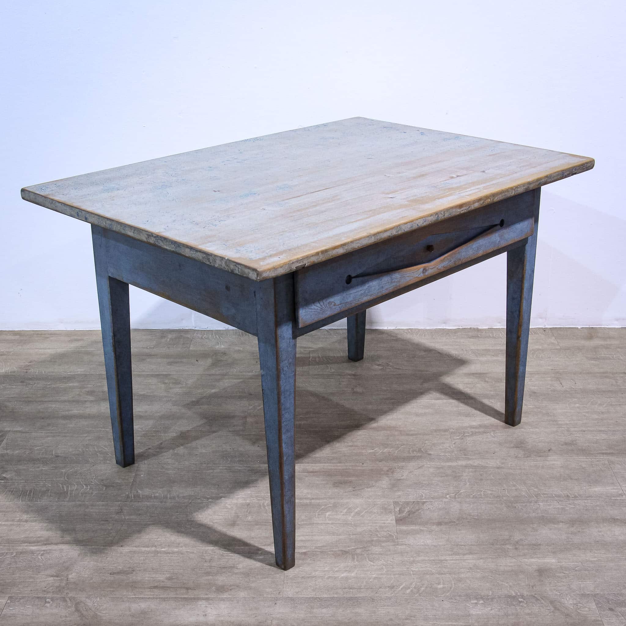 Blue Painted Scandinavian Kitchen Table