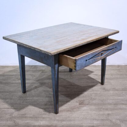 Blue Painted Scandinavian Kitchen Table - Image 2