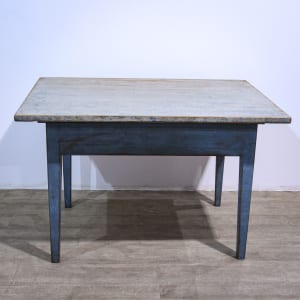 Blue Painted Scandinavian Kitchen Table