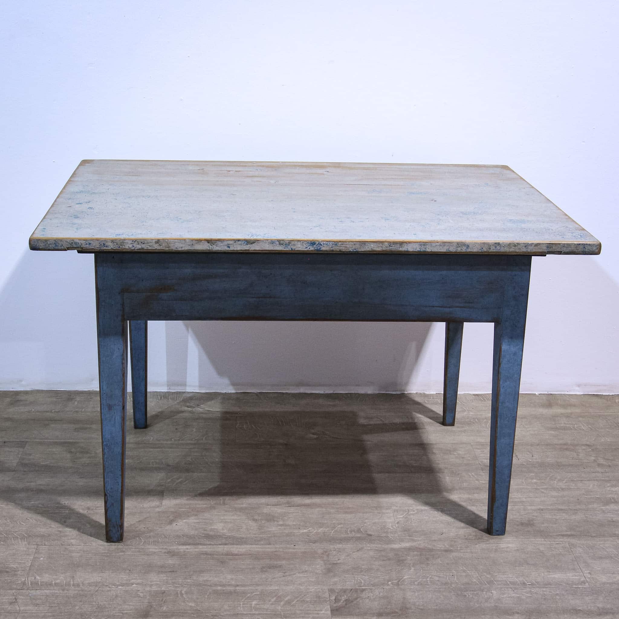Blue Painted Scandinavian Kitchen Table
