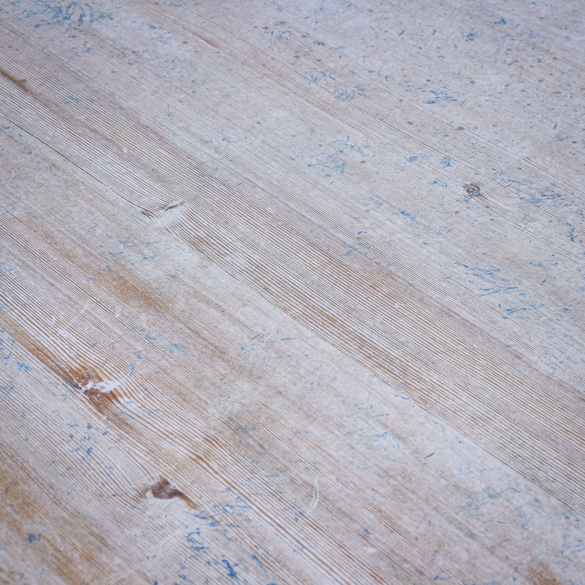 Blue Painted Scandinavian Kitchen Table