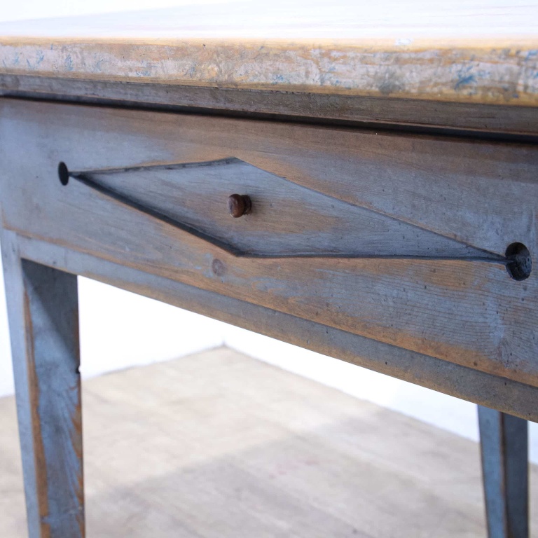 Blue Painted Scandinavian Kitchen Table - Image 11