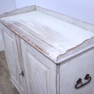 Painted Two Door Gustavian Style Cupboard