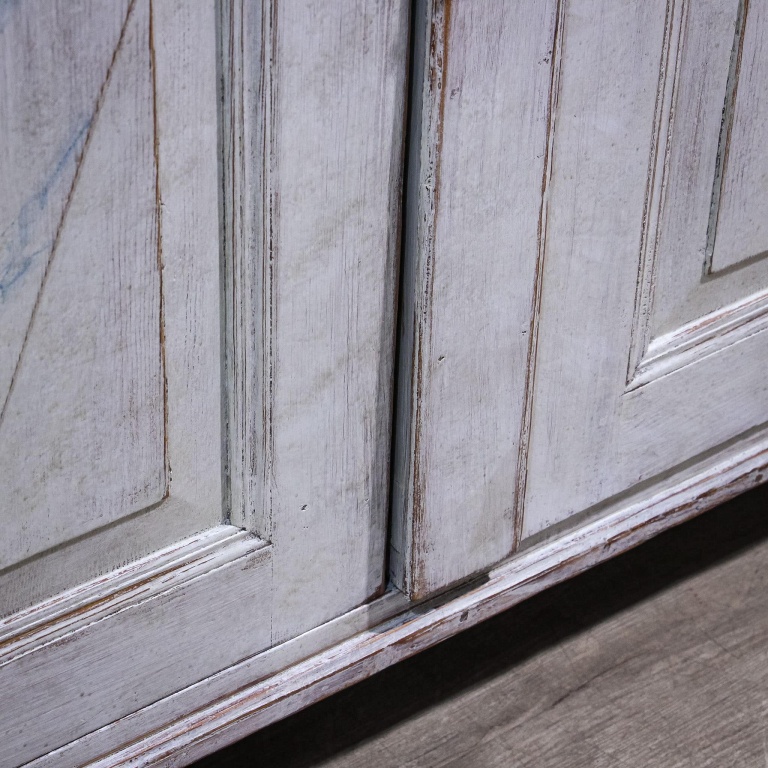 Painted Two Door Gustavian Style Cupboard - Image 7
