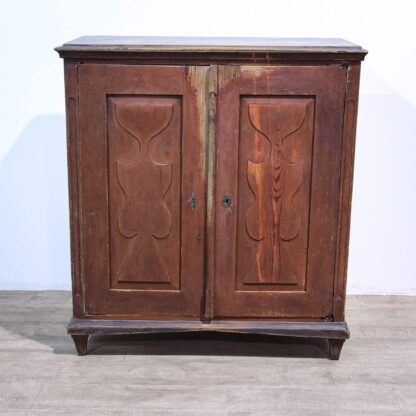 Scandinavian Painted Two Door Cupboard - Image 2