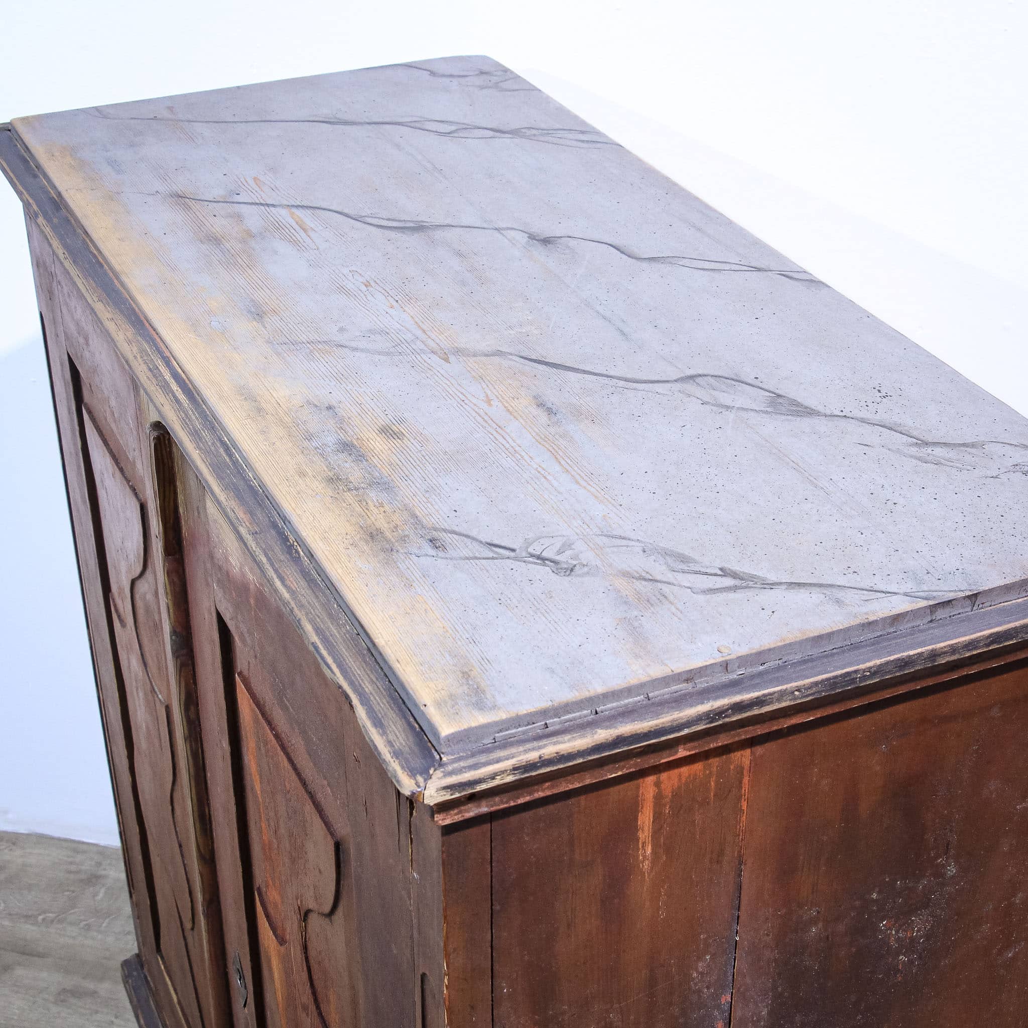 Scandinavian Painted Two Door Cupboard