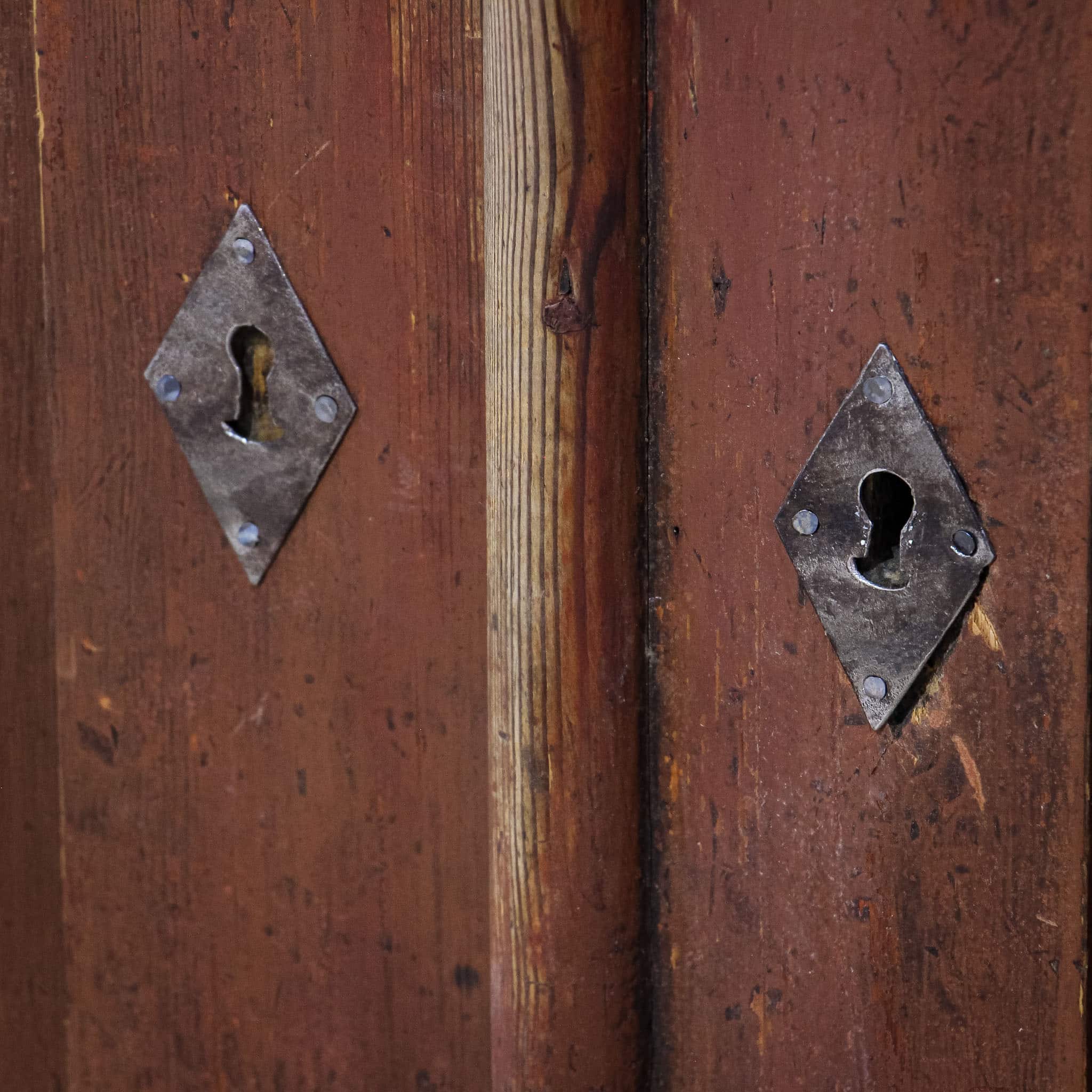 Scandinavian Painted Two Door Cupboard
