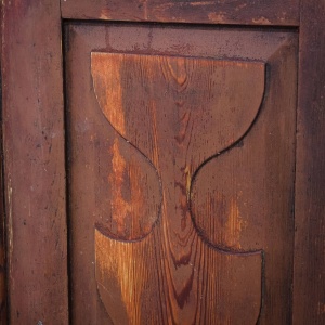 Scandinavian Painted Two Door Cupboard
