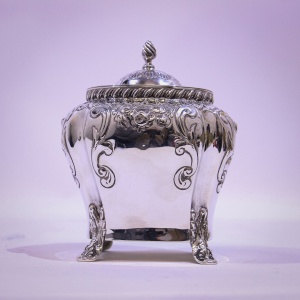 Victorian Silver Tea Caddy