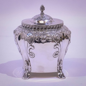 Victorian Silver Tea Caddy