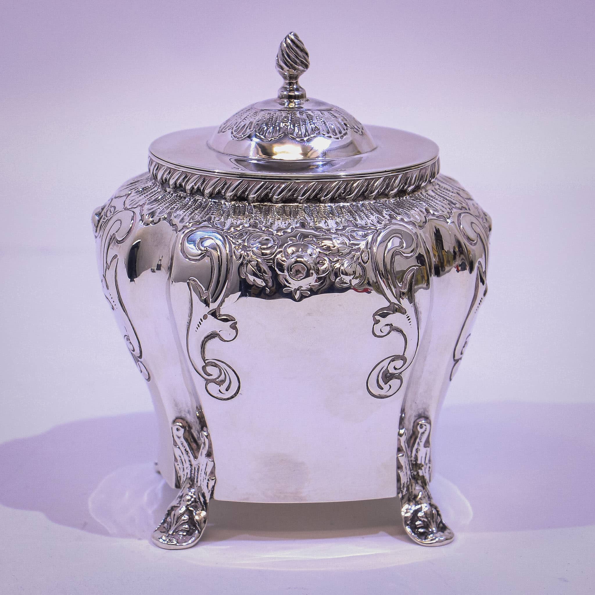 Victorian Silver Tea Caddy