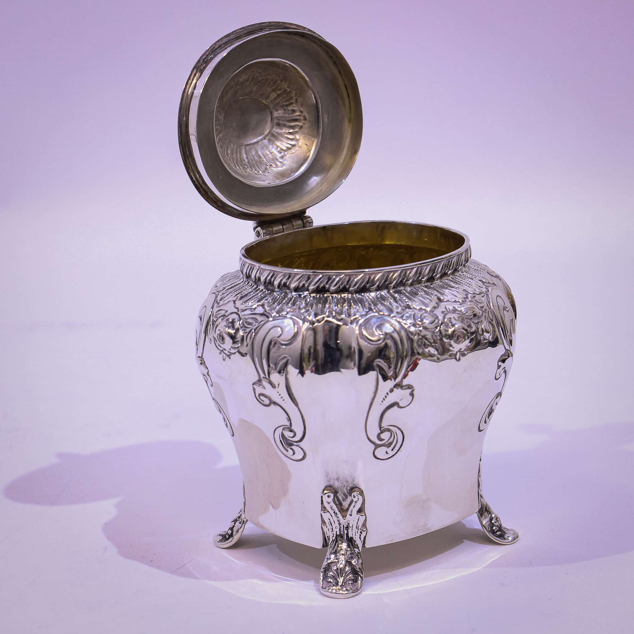 Victorian Silver Tea Caddy