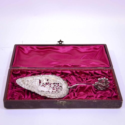 Ornate Silver Pie Server