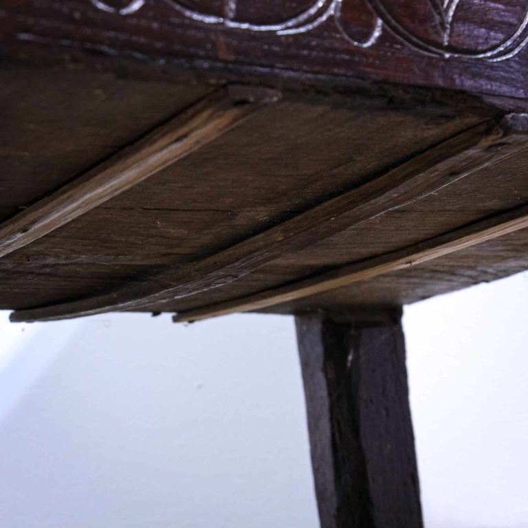 17th Century Carved Oak Coffer - Image 6