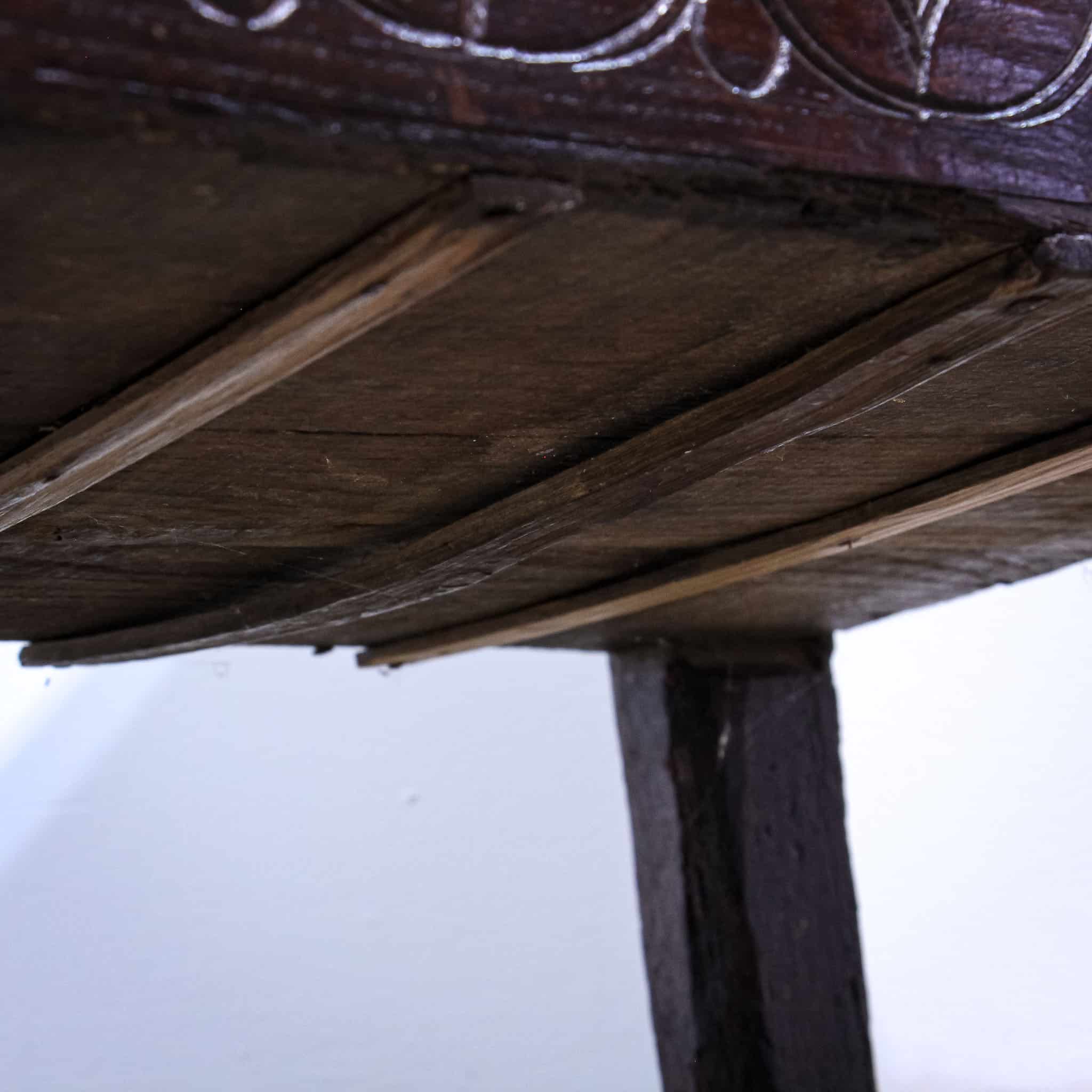 17th Century Carved Oak Coffer