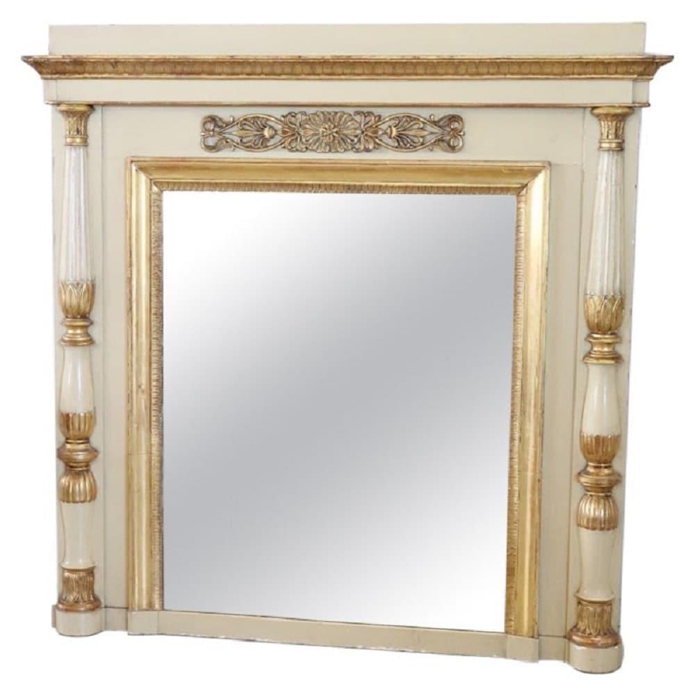Early 19th Century Neoclassical Large Antique Wall Mirror