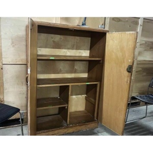 Antique School Cupboard, Linen Pantry Cupboard C1954