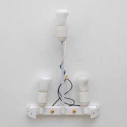 Pair of Mid-Century Modern Murano Glass Gold Yellow Big Leafs Sconces - Image 9