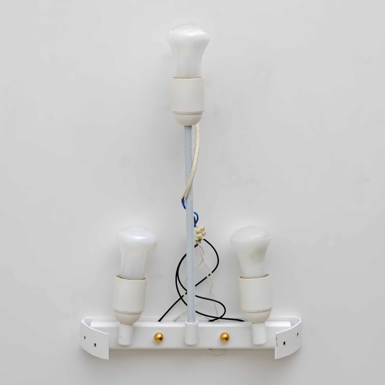 Pair of Mid-Century Modern Murano Glass Gold Yellow Big Leafs Sconces - Image 9