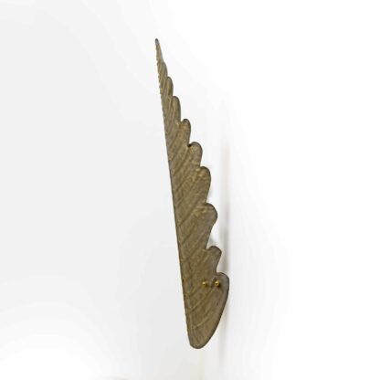 Pair of Mid-Century Modern Murano Glass Gold Yellow Big Leafs Sconces - Image 5