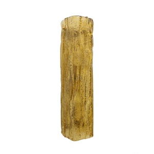 Pair of Mazzega-Style Gold Yellow Murano Glass Sconces