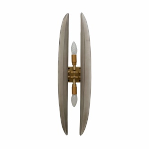 Pair of Fontana Arte Style Mid-century Modern Smoke Murano Glass Sconces