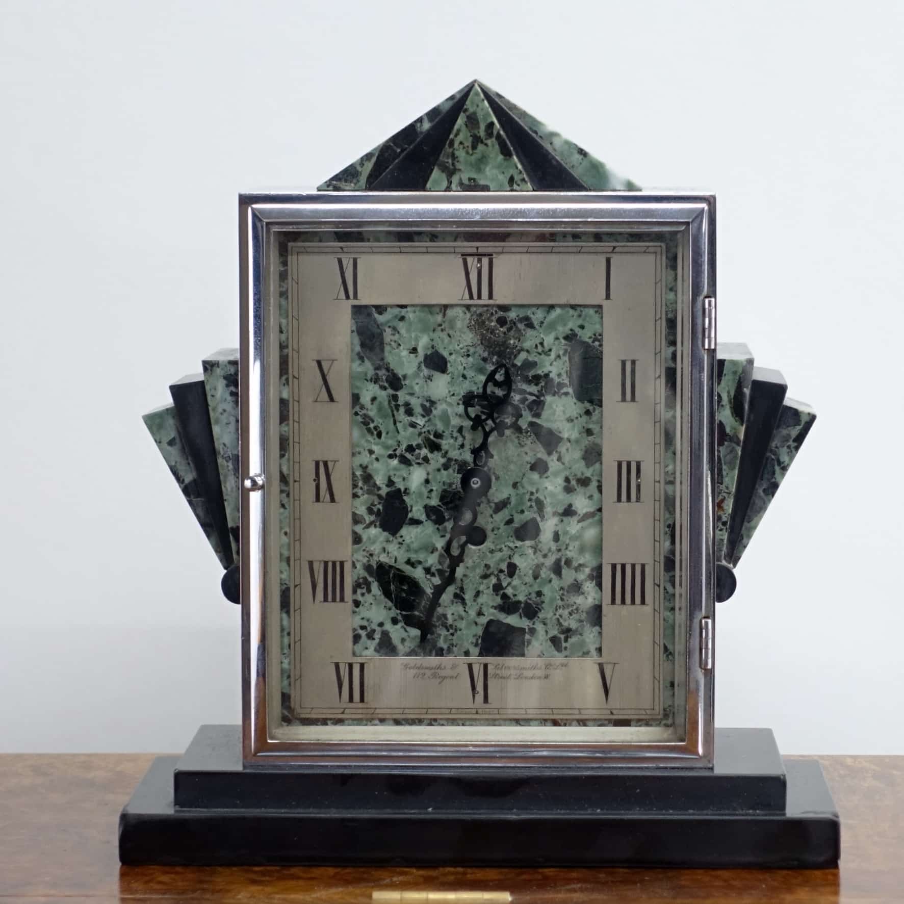 Art Deco Mantel Clock by Goldsmiths & Silversmiths 1930’s