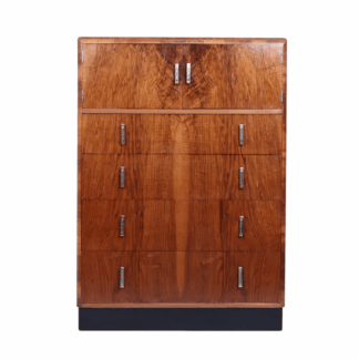 Art Deco Walnut Tallboy C1930