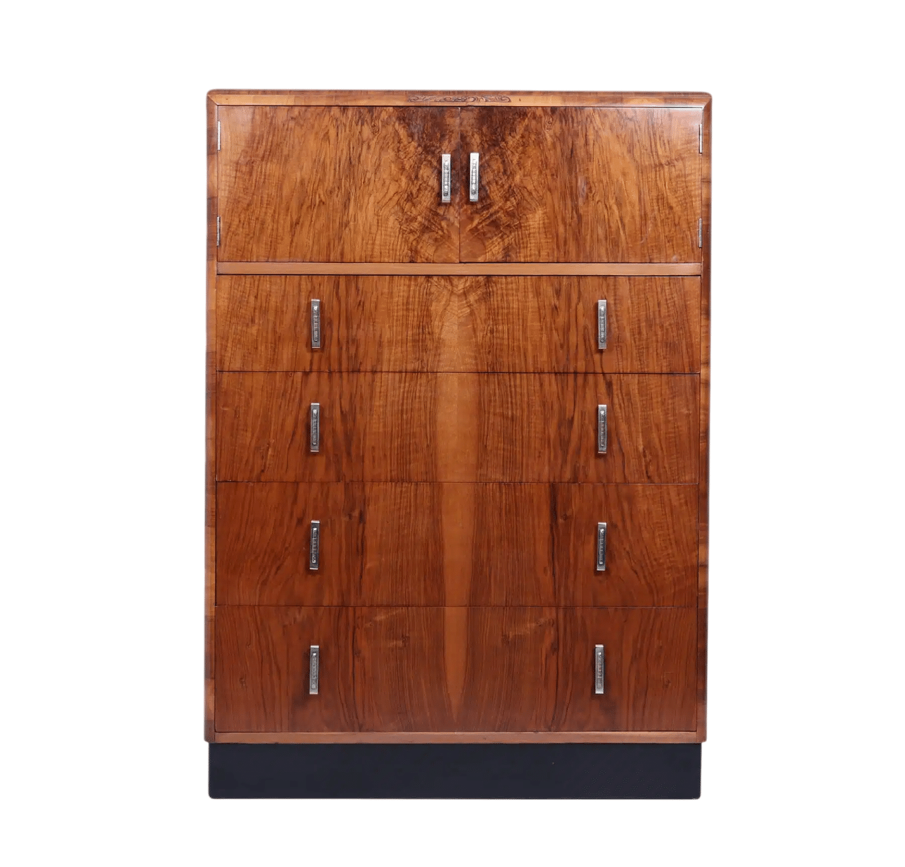 Art Deco Walnut Tallboy C1930