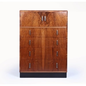 Art Deco Walnut Tallboy C1930