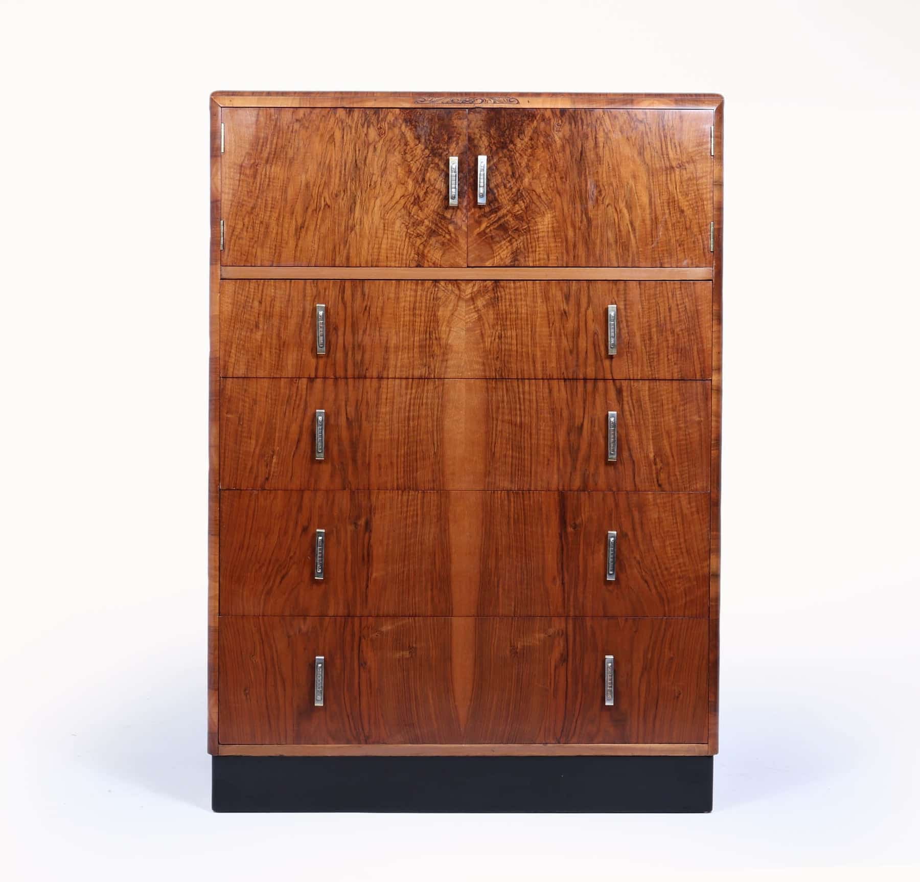 Art Deco Walnut Tallboy C1930