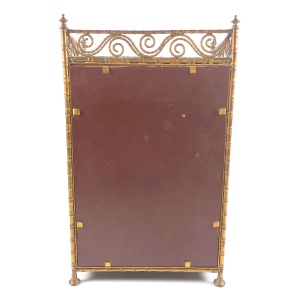 A rare antique French gilt miniature novelty Curio Cabinet Vitrine 31cm C.19thC