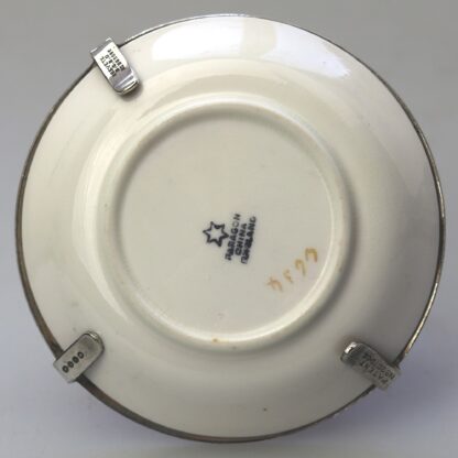 A Christopher Dresser antique novelty Egg Cup & Saucer by Hukin & Heath C.1900's - Image 5