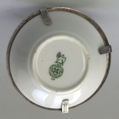 A Christopher Dresser antique novelty Egg Cup & Saucer by Hukin & Heath C.1900's - Image 5