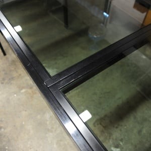 Vintage Black Extendable Dining Table Attributed To Milo Baughman, 1970s