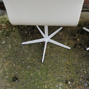 'Oxford' Swivel Chairs In White By Arne Jacobsen For Fritz Hansen, 1965, Set Of 4