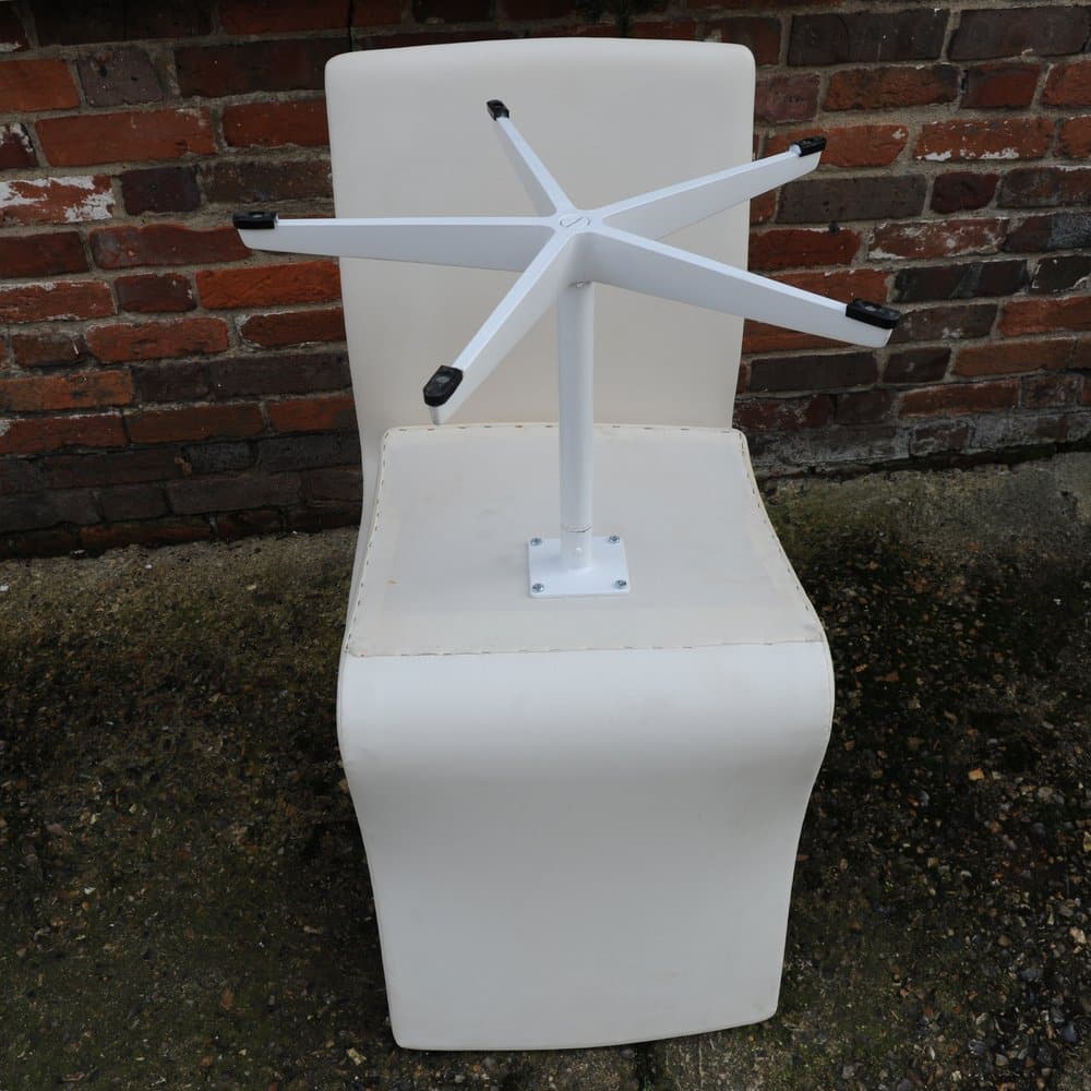 'Oxford' Swivel Chairs In White By Arne Jacobsen For Fritz Hansen, 1965, Set Of 4