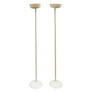 Vintage Italian Cream Model Rl 101/5 Floor Lamps From Relux, Set Of 2, 1970s