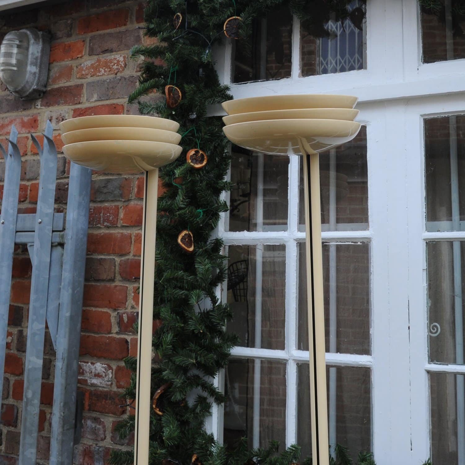 Vintage Italian Cream Model Rl 101/5 Floor Lamps From Relux, Set Of 2, 1970s