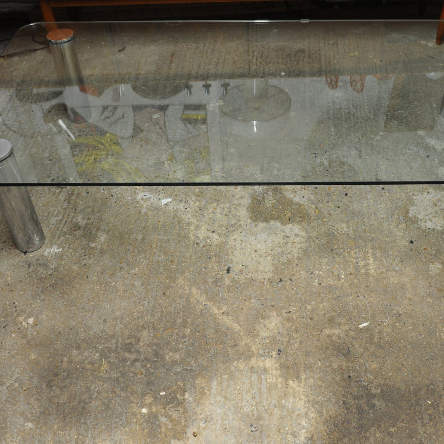 Large Glass & Chrome Coffee Table By Marco Zanuso For Zanotta, Italy, 1960s