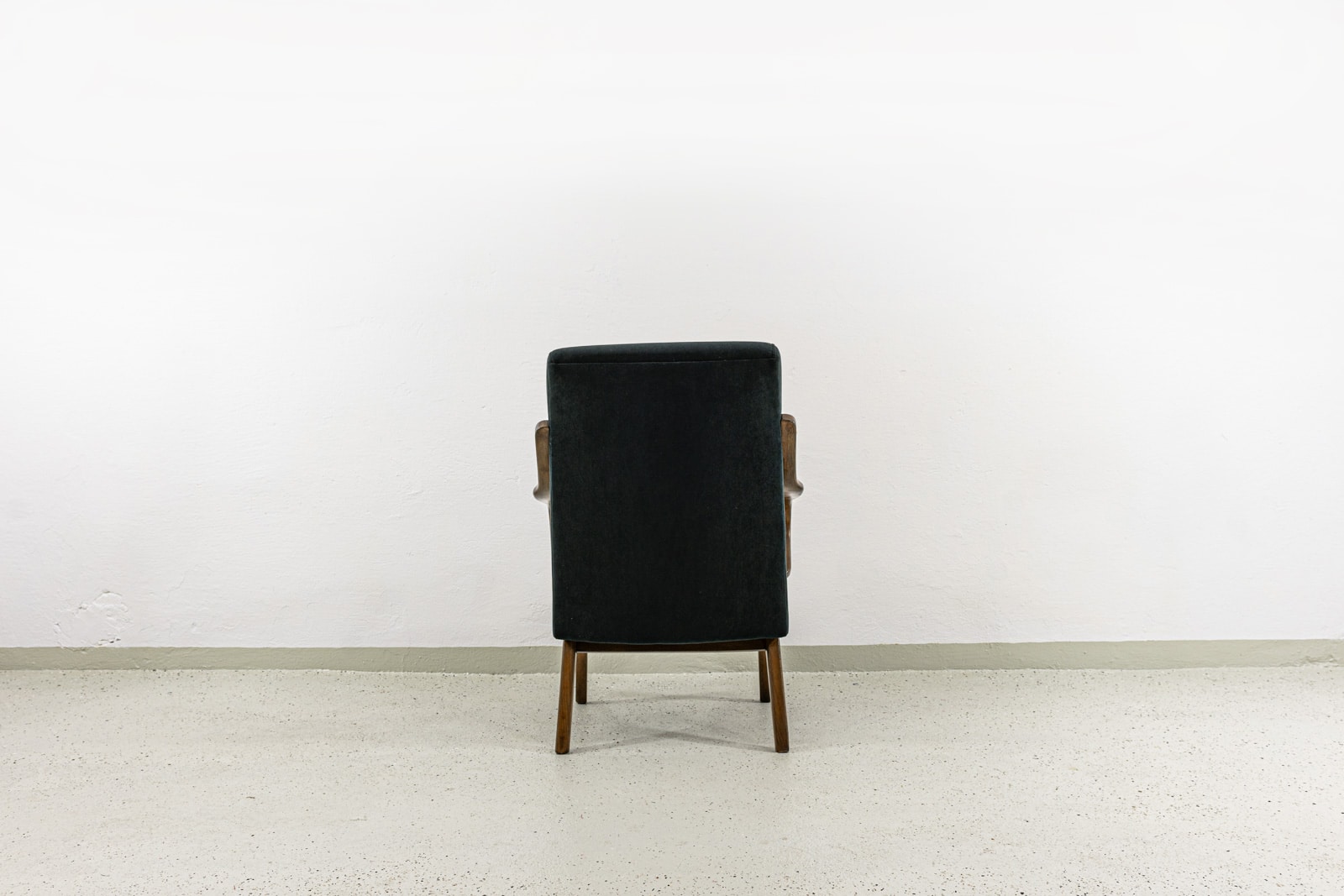 Black Armchair By Jaroslav Smídek For Ton, Czechoslovakia, 1960's