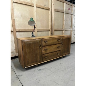 Ercol Windsor Sideboard Blue Label Elm Midcentury Modern