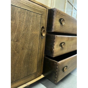 Ercol Windsor Sideboard Blue Label Elm Midcentury Modern