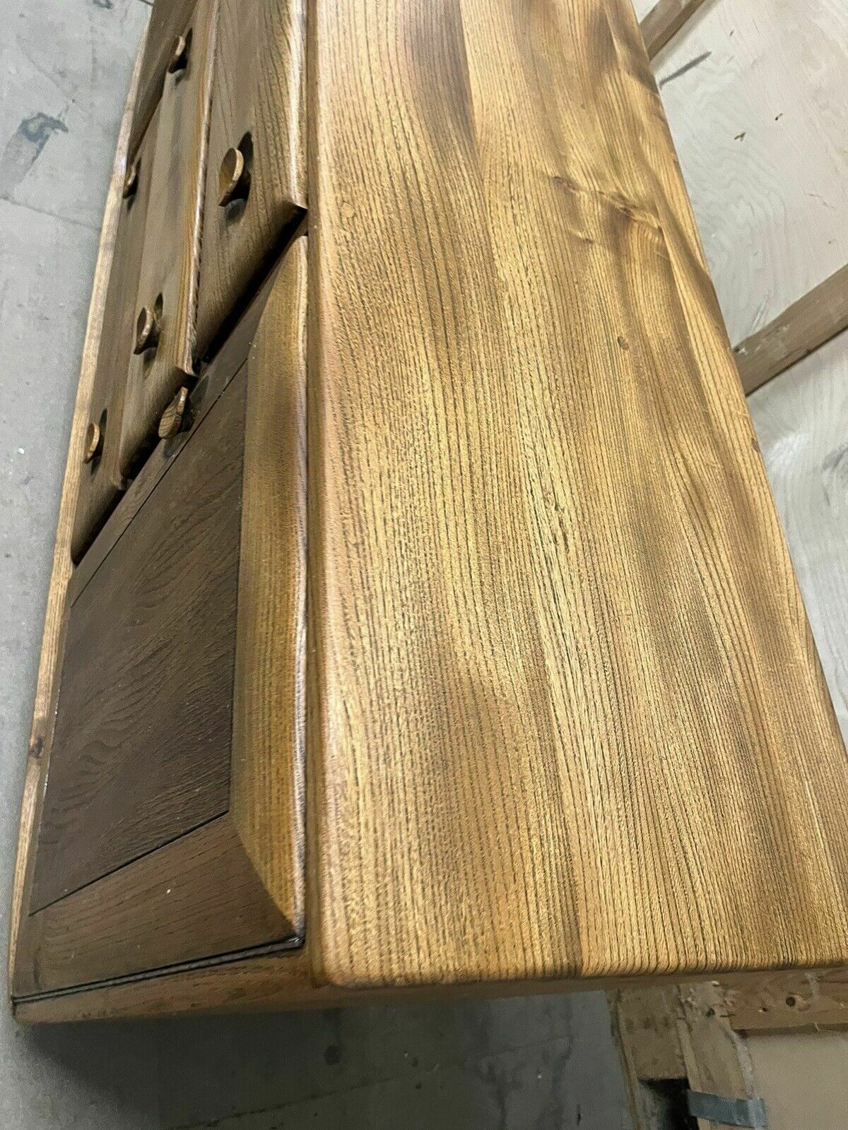 Ercol Windsor Sideboard Blue Label Elm Midcentury Modern