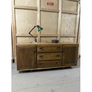 Ercol Windsor Sideboard Blue Label Elm Midcentury Modern