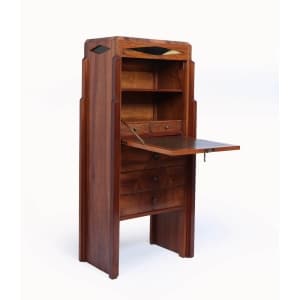 Elegant French Art Deco Secretaire Desk